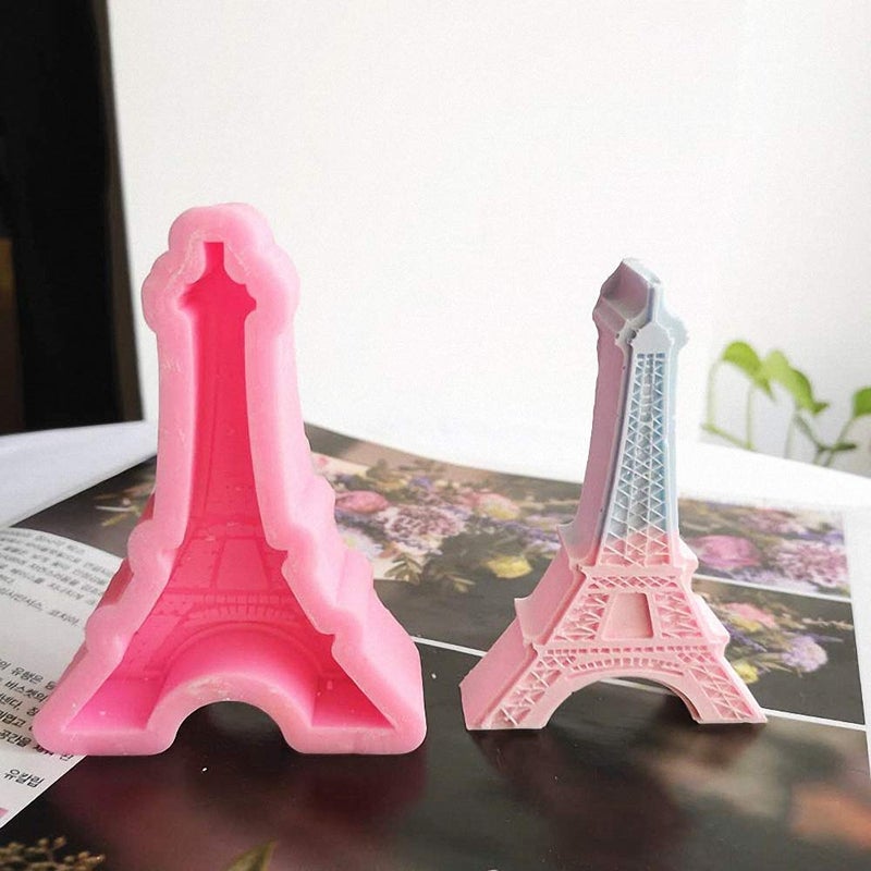 HiParty Paris Eiffel Tower Silicone Mold, 3D Chocolate Fondant Mold for DIY Cake Decorating, Mini Soap Resin Polymer Clay Mould - Image 5